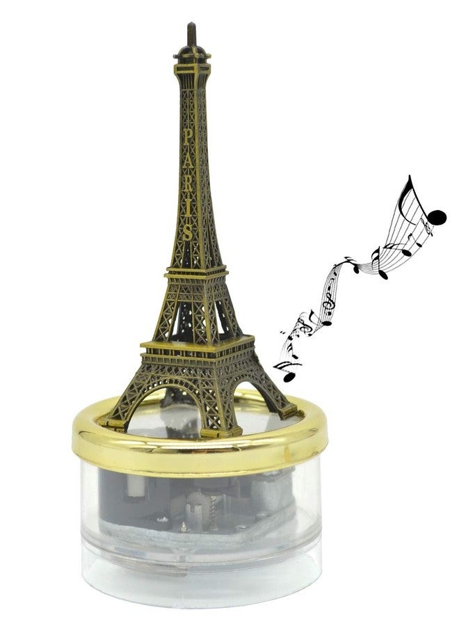 Sooharic Wind Up Music Box Clockwork Toys, Edelweiss Eiffel Tower, Toy Musical Boxes for Son/Daughter - Image 1